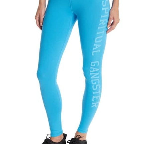 Spiritual Gangster Pants - Spiritual Gangster Hi-Waist Side Logo Legging (PYM